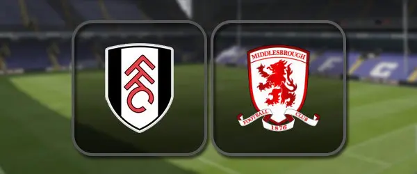 Фулхэм - Мидлсбро прямая трансляция