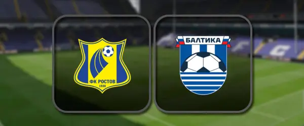 Ростов - Балтика: Полный матч и Лучшие моменты